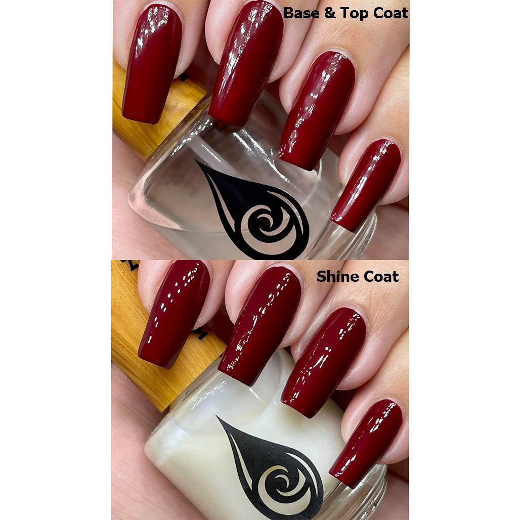 base & top coat vs shine coat