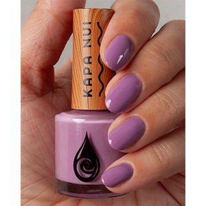 odorless nail polish poniala hand swatch with bottle