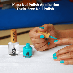 Lasting Non Toxic Nail Polish  Seashells Heart by Kapa Nui Nails