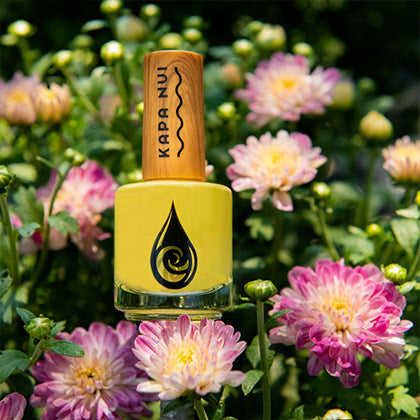 lilikoi toxin free nail polish inside pink flowers