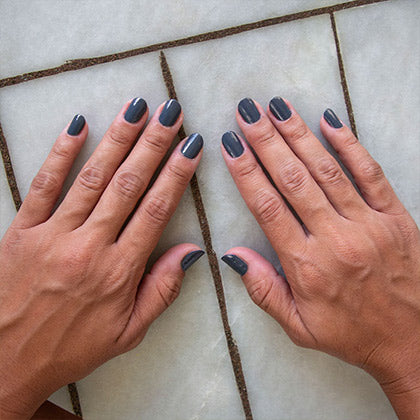 manta ray non toxic nail polihs hands