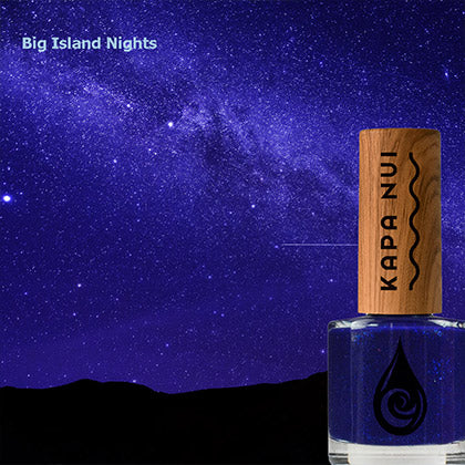 big island nights bottle next to evening sky
