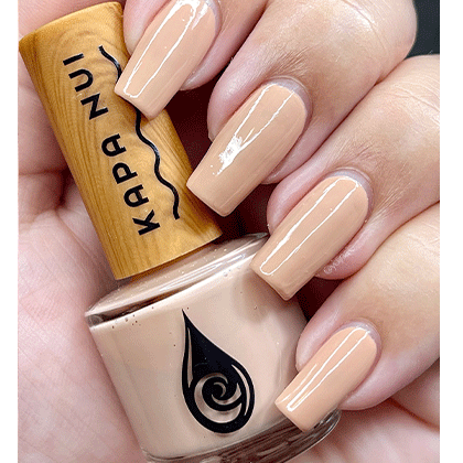 kona coffee ice cream non toxic nail polish hand swatch