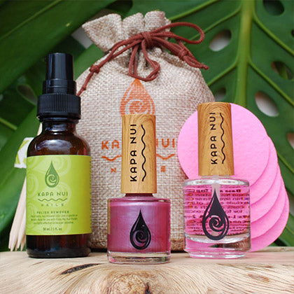 Non-Toxic Nail Polish | Evening Orchid Starter Set - Kapa Nui Nails