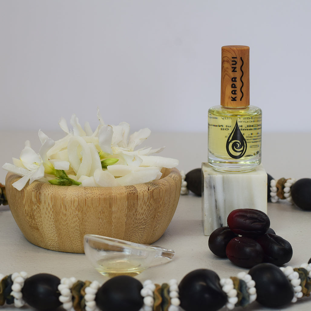 100% natural cuticle oil with coconut and jojoba beans