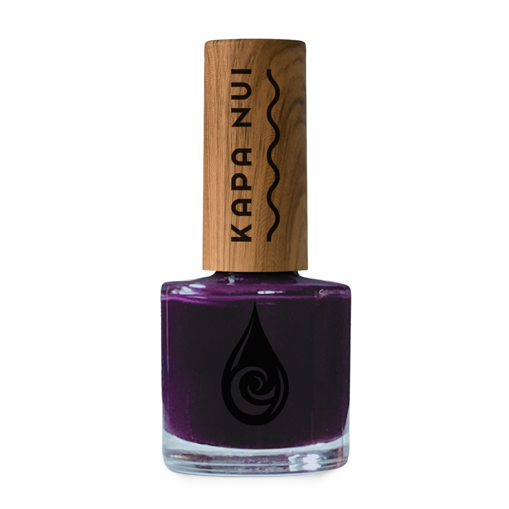 non toxic nail polish in popolo berry color 9ml bottle